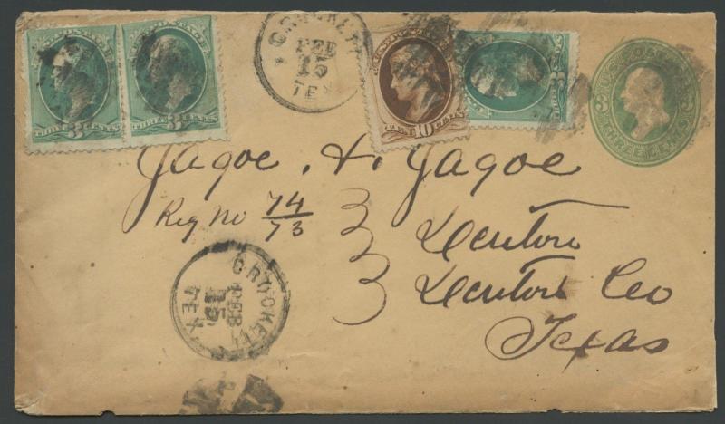 TEXAS HOUSTON CTY (1870's Crockett) (Reg.) (179)