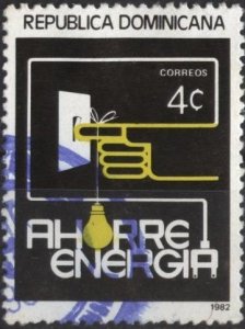 Dominican Republic 861 (used) 4c energy conservation (1982)