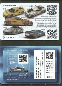 Croatia 2021 MNH Souvenir Sheet Crypto Stamp 3 Ethereum Electric Car Type 2 Silv