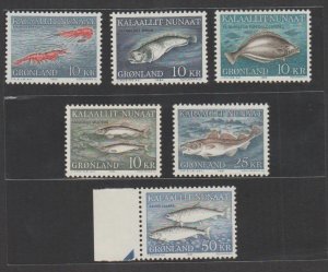 Greenland 1981 Polar Marine Life (6v Cpt) MNH CV$55