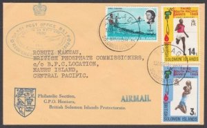 SOLOMON IS 1969 cover - Reopening of TULAGI post office.....................V322