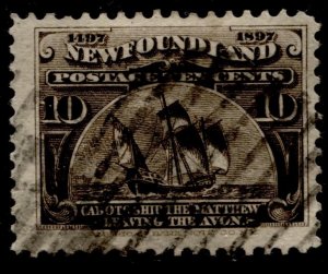 Newfoundland #68 Cabot's Ship Definitive Used