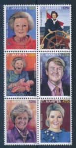 [SM101] St. Martin Maarten 2012 Dutch Royalty King Alexander Maxima MNH 101-106