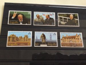 Sir Winston Churchill Anguilla  mint never hinged stamps A13471