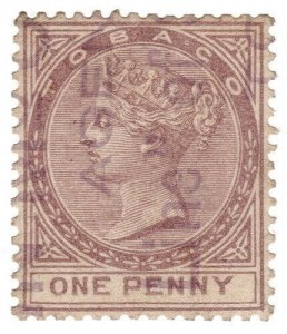 (I.B) Tobago Revenue : Duty Stamp 1d (1890)