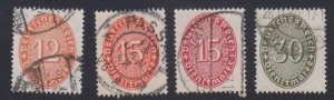 Germany - 1927-32 - SC O72-74, O77 - Used