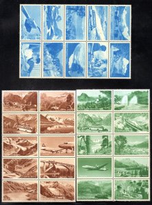 SWITZERLAND 1950'S TRIAL PRINTS OF THE POSTAGE STAMP PRINTING OFFICE