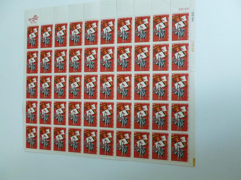 United States Scott 1271, the 5 cent Florida Settlement  sheet of 50 stamps Mint