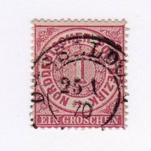 North German Confederation stamp #16, used