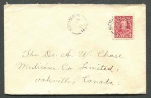 NEW BRUNSWICK SPLIT RING TOWN CANCEL COVER SONIER 