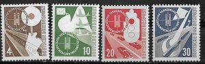 Germany # 698-701 Communications Expo   (4)   VLH Unused