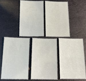 ALDERNEY # 23-27-MINT/NEVER HINGED--COMPLETE SET--1985