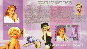 Marilyn Monroe Stamp American Actress Souvenir Sheet Mint NH