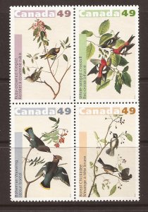 2004 Canada - Sc 2039a - MNH VF - block of 4 - James James Audubon's Birds - 2