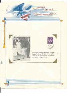 Great Britain Collection, John F. Kennedy on 3 White Ace Pages