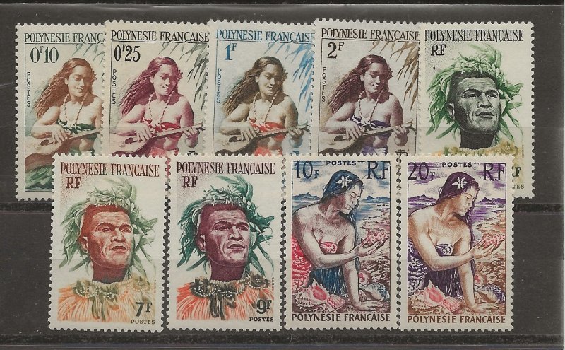 French Polynesia 182-190 Set MH