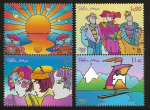 UN Scott #Vienna 318-21, Pairs 2002 Complete Set FVF MNH