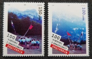 *FREE SHIP Albania 100 Years Of Scout 2007 Scouting Jamboree Flag (stamp) MNH