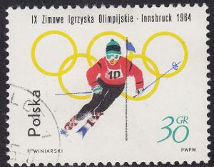 Poland 1199 Olympic Slalom Skiing 1964