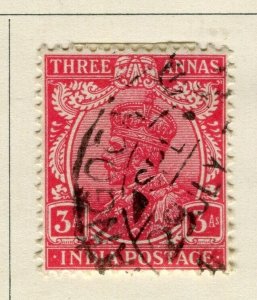 INDIA; 1932 early GV issue fine used 3a. value