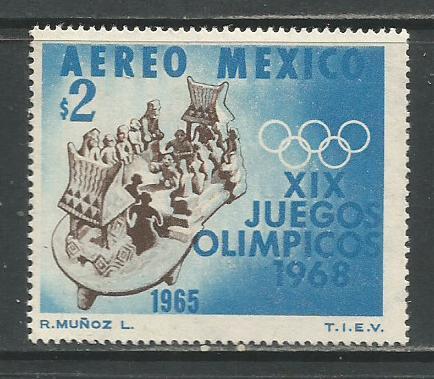 Mexico    #C311  MH  (1965)  c.v. $0.75