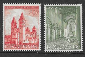 Luxembourg # 295-96 St.Willibrord Basilica   (2)  Mint NH