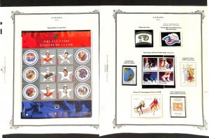 Canada Stamp Collection 2001-03 on 22 Scott Specialty Pages, Mint NH