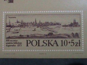 POLAND 1973- SC#B128a  POLSKA'73 STAMP SHOW-POZNAN MNH S/S SHEET- VERY FINE