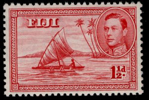 FIJI GVI SG252c, 1½d carmine, NH MINT.