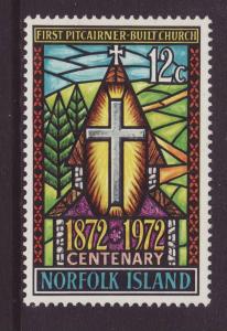1972 Norfolk Is 12c Centenary Mint