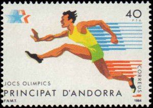 Andorra Spanish Administration #164, Complete Set, 1984, Olympics, Never Hinged