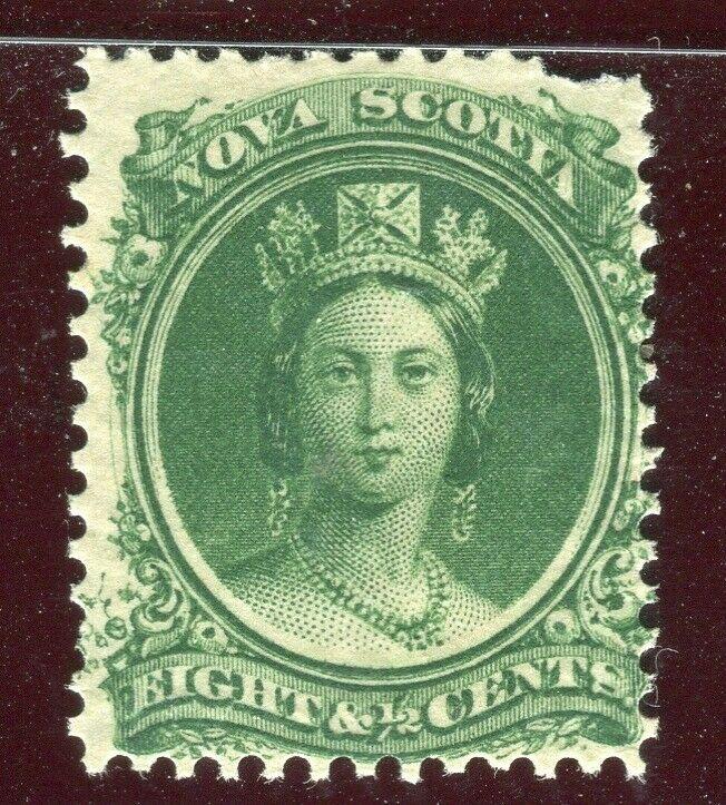 CANADA; NOVA SCOTIA 1860 early classic QV issue fine Mint hinged 8.5c. value