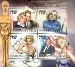 Togo 2012 MNH - Marilyn Monroe (1926-1962) (Joe DiMaggio, John F. Kennedy)