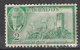 #217 Barbados used on paper George VI