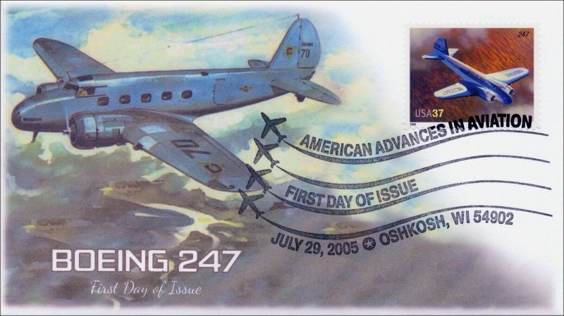 AO-3916-2, 2005, American Advances in Aviation, Boing 247, BW Pictorial, Add