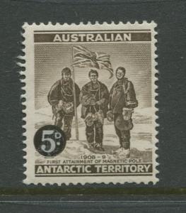 Antarctic Terr. #L1  MLH  1957  Single 5d Stamp