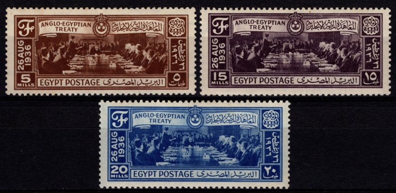 Egypt 1936 Anglo-Egyptian Treaty, Set [Unused]