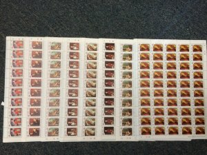 FULL SHEETS Maldives 1976 622-9 American Rev. Bicentennial - Set of 8 Sheets MNH