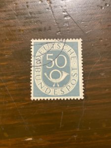 Germany SC 681 Used 50pf Numeral & Post Horn (4) - VF/XF