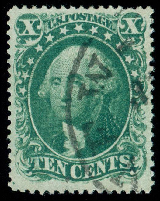 MOMEN: US STAMPS #31 USED PF CERT LOVELY XF STAMP