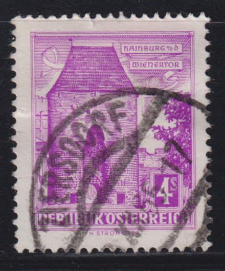 Austria 627 Vienna Gate, Hainburg 1960