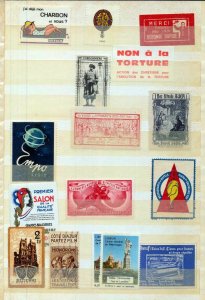 France Old/Modern MH MNH Poster Labels (Appx 70) (NT 3420