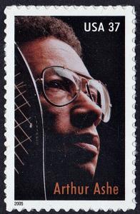 SC#3936 37¢ Arthur Ashe Single (2005) S.A.
