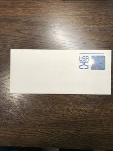 Scott#U617-USA -25 Cent Mint-1989 Space Station 3-D Hologram Envelope