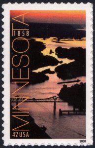 SC#4266 42¢ Minnesota Statehood Single (2008) SA