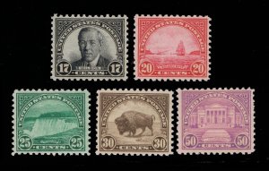 EXCEPTIONAL GENUINE SCOTT #697 698 699 700 701 MINT OG NH 1931 SET OF 5 STAMPS