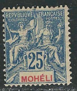 Moheli 7 Yv 7 MLH F/VF 1906 SCV $13.00
