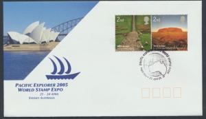 GB SG 2532a SC# 2281a - FDC from World Stamp Expo Sydney 2005