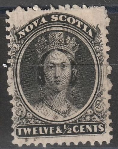 Nova Scotia SC#13 Used, Clean Back VF  (~1708)