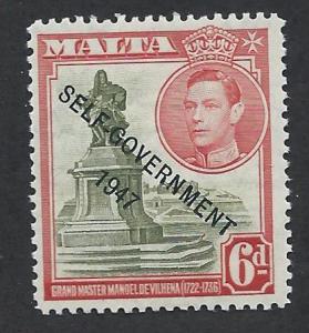 MALTA SC# 216 F-VF LH 1948